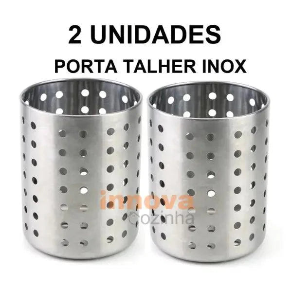 Escorredor de Talheres Inox Redondo  Pro InnovaCozinha