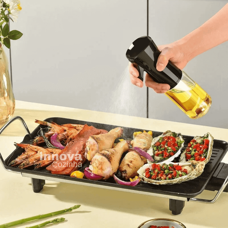 Spray Borrifador SmartKitchen Innova | Azeite, Vinagre Culinário | Pulverizador em Acrílico